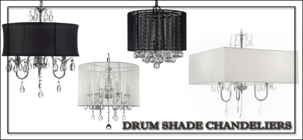 Drum Shade Chandeliers