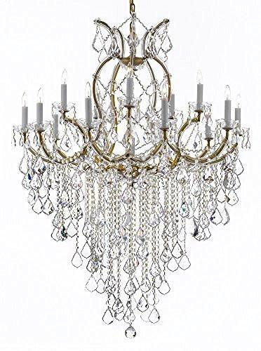 Maria Theresa Chandelier Empress Crystal (Tm) Lighting Chandeliers H 50" W 37" Great For Large Foyer / Entryway - A500-B12/21510/15+1