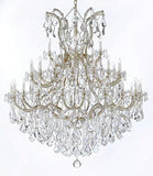 Swarovski Crystal Trimmed Chandelier Large Foyer / Entryway Maria Theresa Crystal Chandelier Lighting H 60" W 52" - A500-B12/2756/36+1Sw