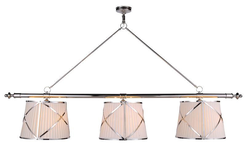 C121-1408G75PN By Elegant Lighting - Fairmount Collection Polished Nickel Finish 6 Lights Pendant lamp